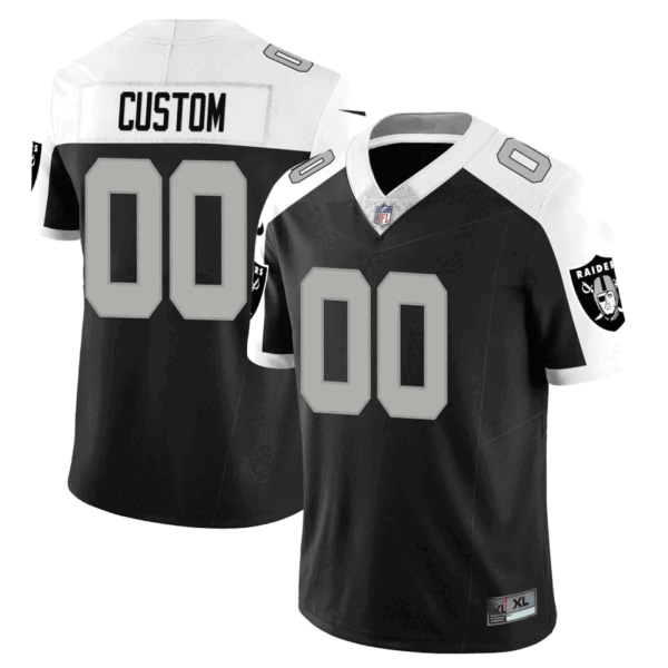 Las Vegas Raiders Custom Black Alternate Jersey – All Stitched