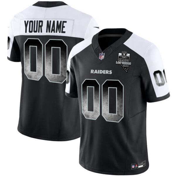 Raiders Arch Smoke Vapor Custom Jersey – All Stitched