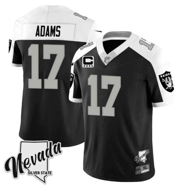 Men’s Raiders 2023 Nevada Silver State Patch Vapor Jersey – All Stitched