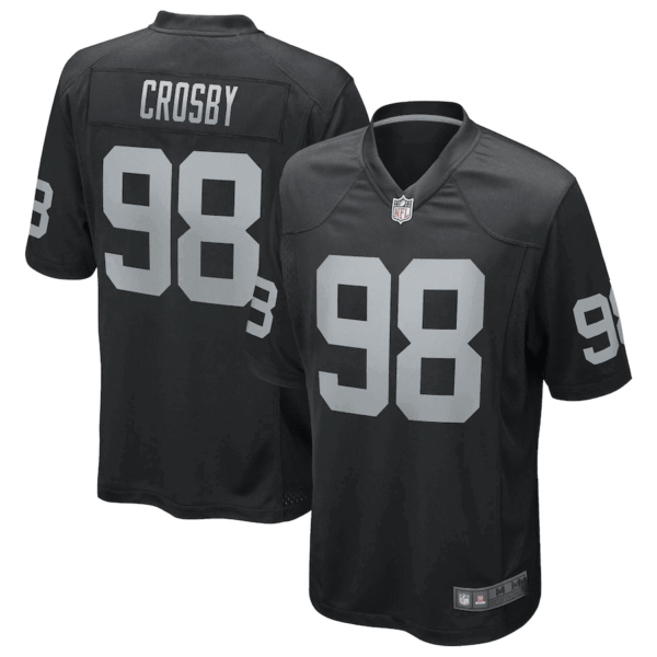 Maxx Crosby Las Vegas Raiders Black Game Jersey – All Stitched