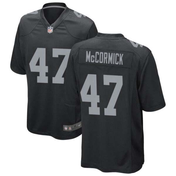 Sincere McCormick Las Vegas Raiders Black Jersey – All Stitched - Image 1