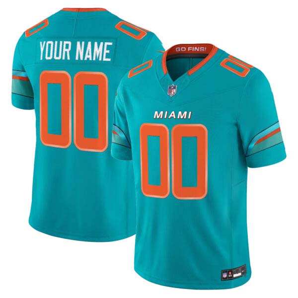 Miami Dolphins 2025 “Rivalries” Vapor Limited Custom Jersey – All Stitched