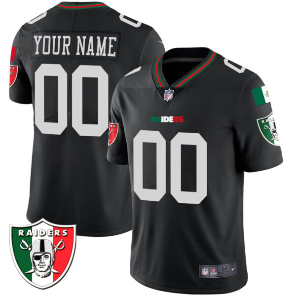 Las Vegas Raiders Mexico Custom Jersey – All Stitched