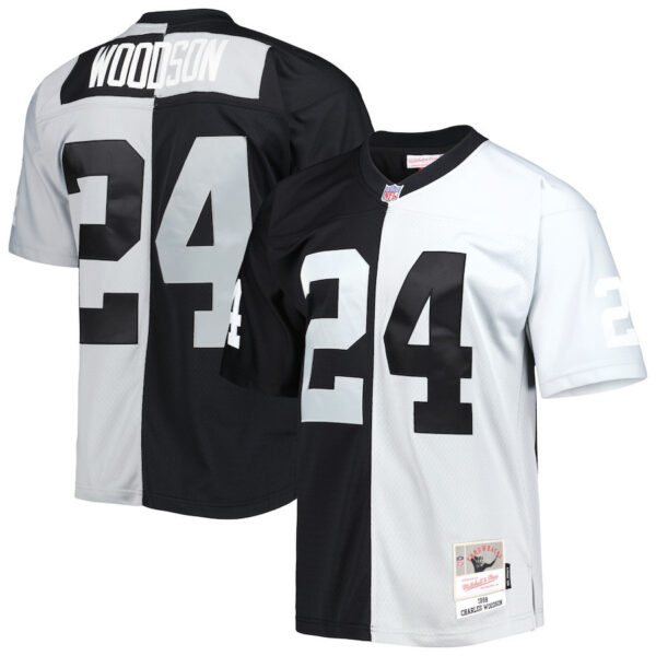 Charles Woodson Las Vegas Raiders 1998 Split Legacy Jersey – All Stitched