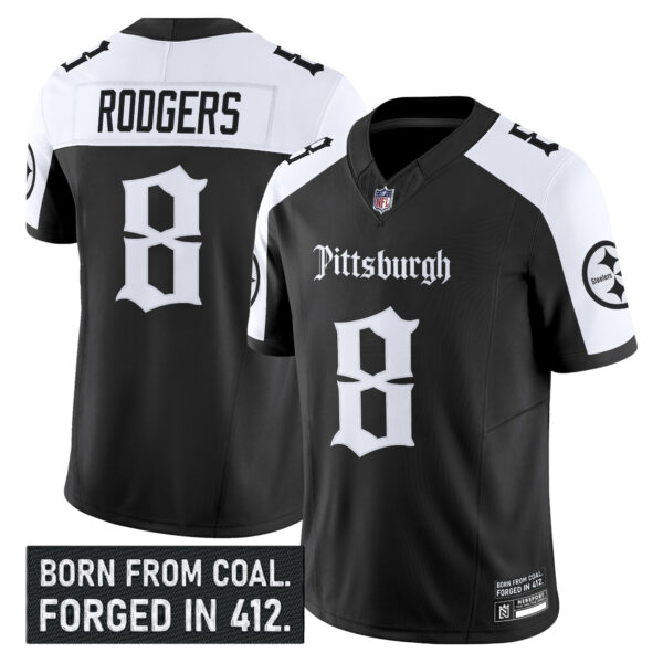 Men’s Pittsburgh Steelers ‘Gothic Steel City Edition’ Vapor Limited Jersey – All Stitched