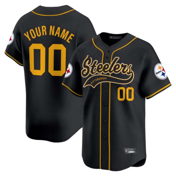 Pittsburgh Steelers 2025 Limited Vapor Baseball Custom Jersey v2 – All Stitched