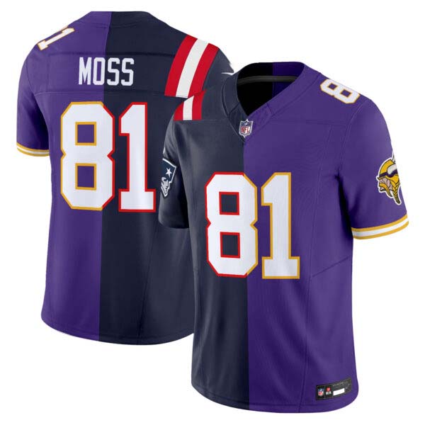Randy Moss Split Vapor Limited Jersey – All Stitched