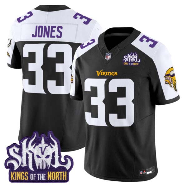 Men’s Minnesota Vikings Kings Of The North Patch Vapor Limited Jersey V2 – All Stitched