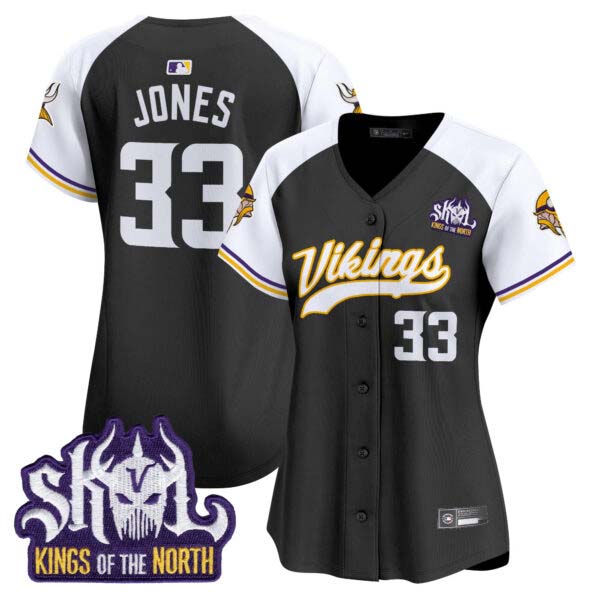 Women’s Minnesota Vikings Kings Of The North Patch Vapor Premier Limited Jersey – All Stitched