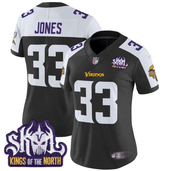 Women’s Minnesota Vikings Kings Of The North Patch Vapor Limited Jersey – All Stitched