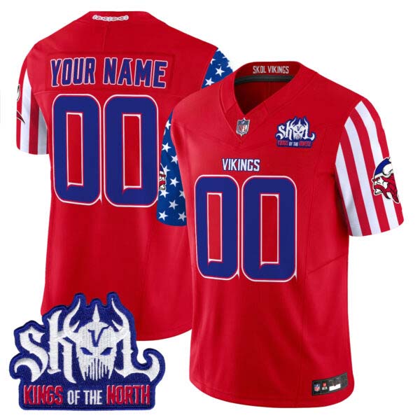 Minnesota Vikings American Style Vapor Limited Custom Jersey – All Stitched