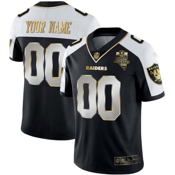 Raiders Vapor Gold Custom Name and Number – All Stitched
