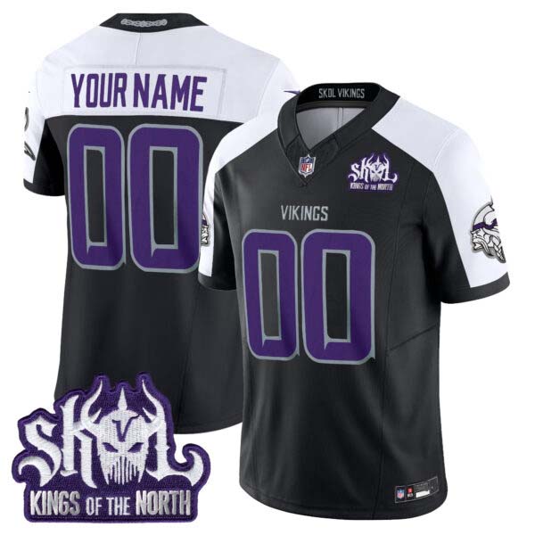 Minnesota Vikings 2025 Winter Warrior Skol Patch Vapor Limited Custom Jersey – All Stitched