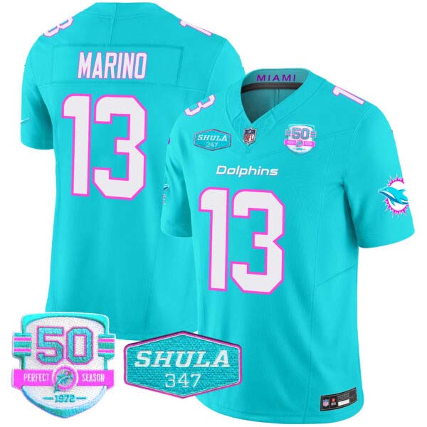 Men’s Dolphins “Miami Vice” Vapor Limited Jersey V2 – All Stitched