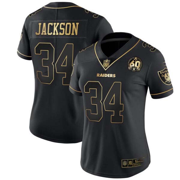 Women’s Raiders 60th Season Patch Gold & Split – All Stitched