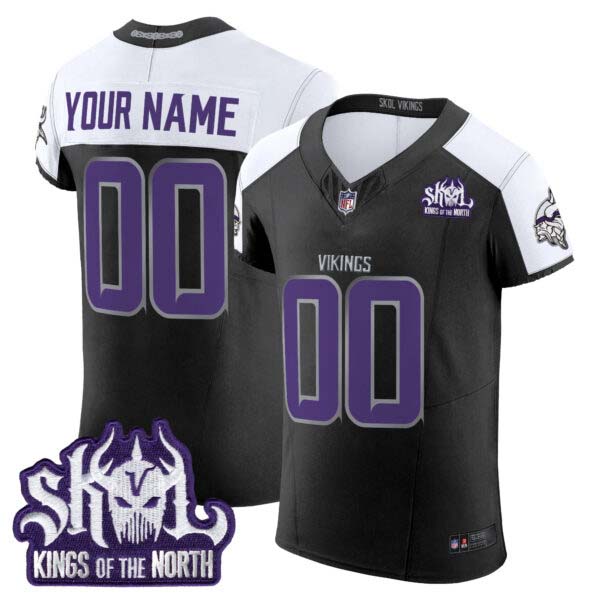 Minnesota Vikings 2024 Winter Warrior Skol Patch Vapor Elite Custom Jersey – All Stitched
