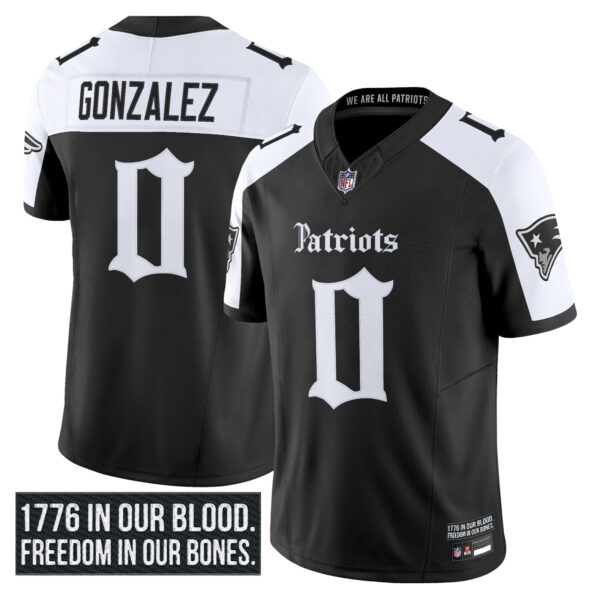 Men’s New England Patriots ‘Gothic Revolution Edition’ Vapor Limited Jersey – All Stitched