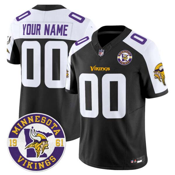 Minnesota Vikings 2024 Vapor Limited Custom Jersey V2 – Est. 1961 Patch – All Stitched