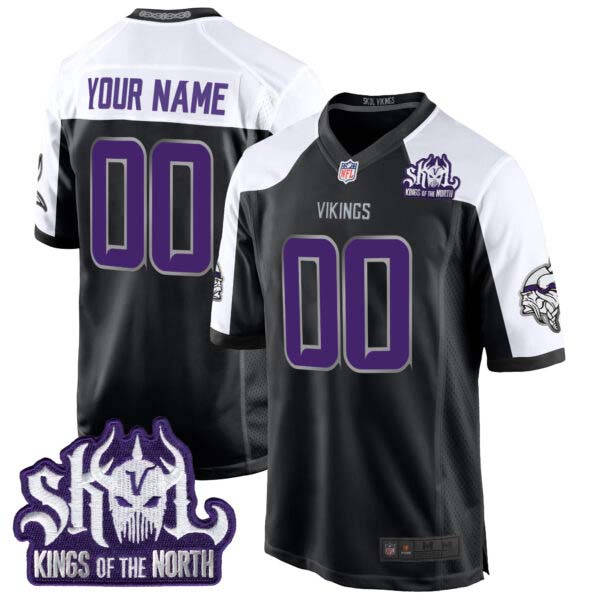Minnesota Vikings 2024 Winter Warrior Skol Patch Game Custom Jersey – All Stitched