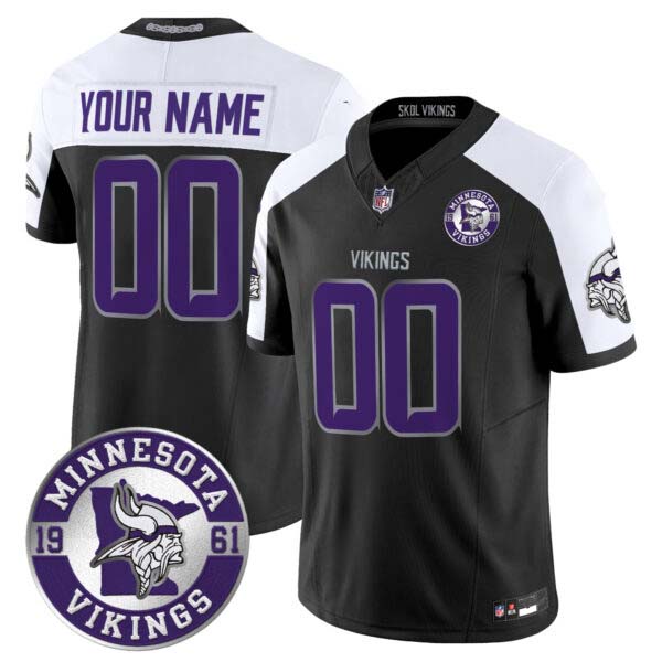 Minnesota Vikings 2024 Vapor Limited Custom Jersey – Est. 1961 Patch – All Stitched