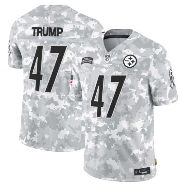 Steelers 2024 Salute to Service Vapor Limited Jersey – Arctic Camo – All Stitched