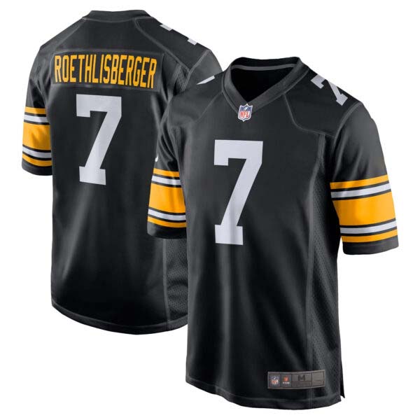 Ben Roethlisberger Pittsburgh Steelers Black Jersey – All Stitched