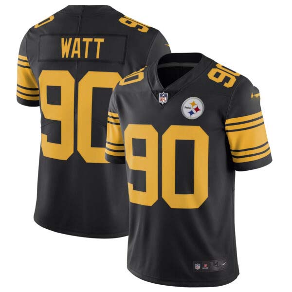 Pittsburgh Steelers T.J. Watt Color Rush Jersey – All Stitched