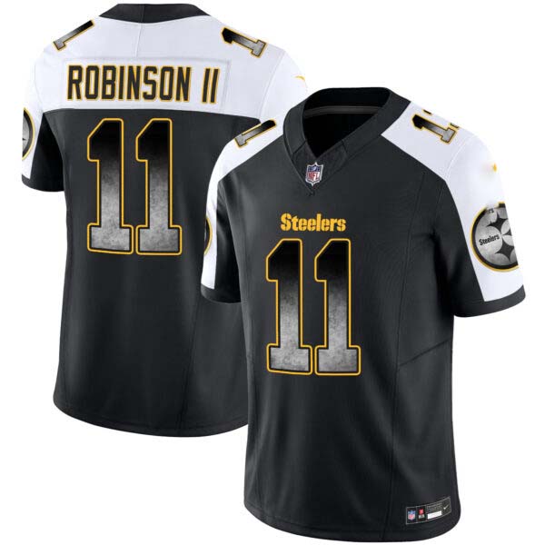 Men’s Steelers Arch Smoke Vapor Jersey V2 – All Stitched