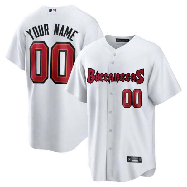 Tampa Bay Buccaneers White Custom Jersey – All Stitched