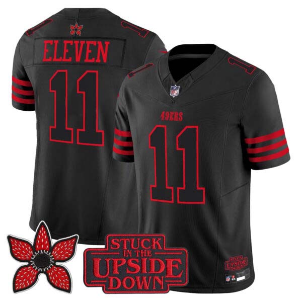 San Francisco 49ers ‘Stranger Things Edition’ Vapor Limited Jersey – All Stitched