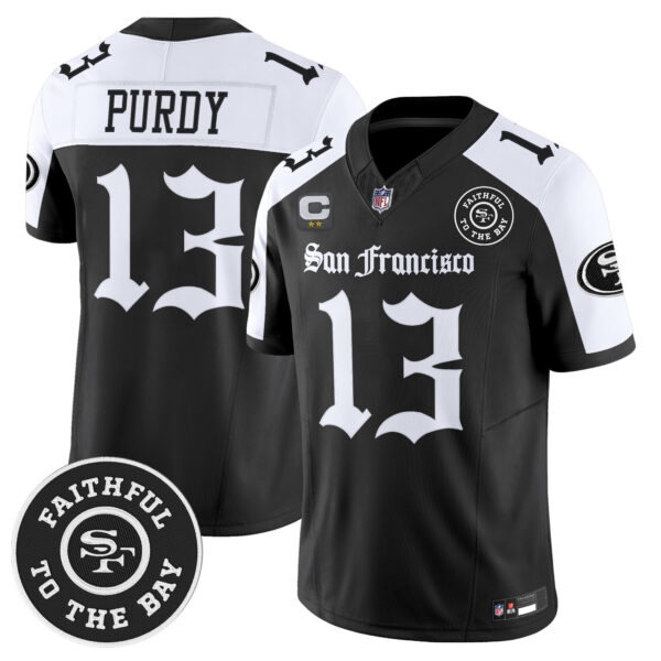 Men’s San Francisco 49ers ‘Gothic Edition’ Vapor Limited Jersey – All Stitched