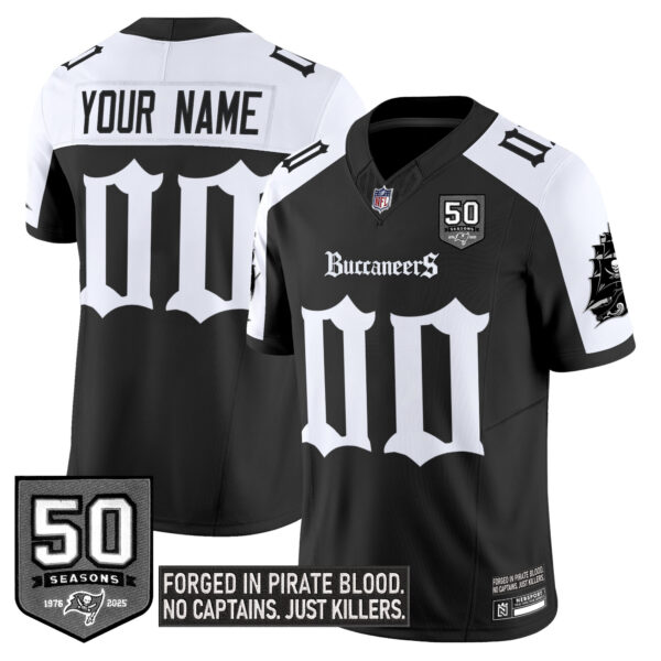 Tampa Bay Buccaneers ‘Gothic Pirate Shadows Edition’ Vapor Limited Custom Jersey – All Stitched