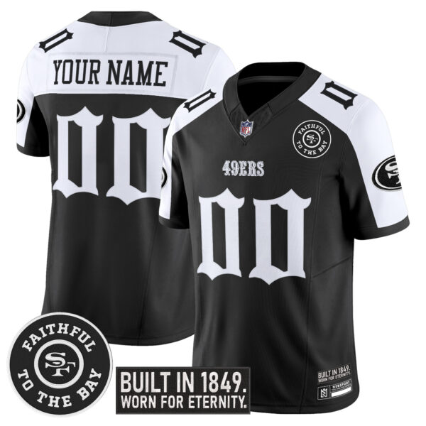 San Francisco 49ers ‘Fog City Gothic Edition’ Vapor Limited Custom Jersey – All Stitched