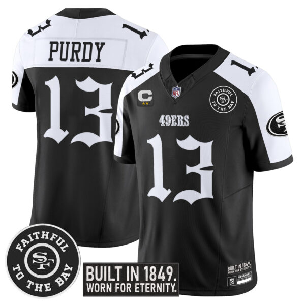 Men’s San Francisco 49ers ‘Fog City Gothic Edition’ Vapor Limited Jersey – All Stitched