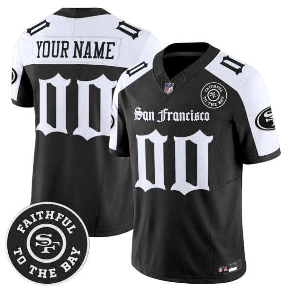 San Francisco 49ers ‘Gothic Edition’ Vapor Limited Custom Jersey – All Stitched