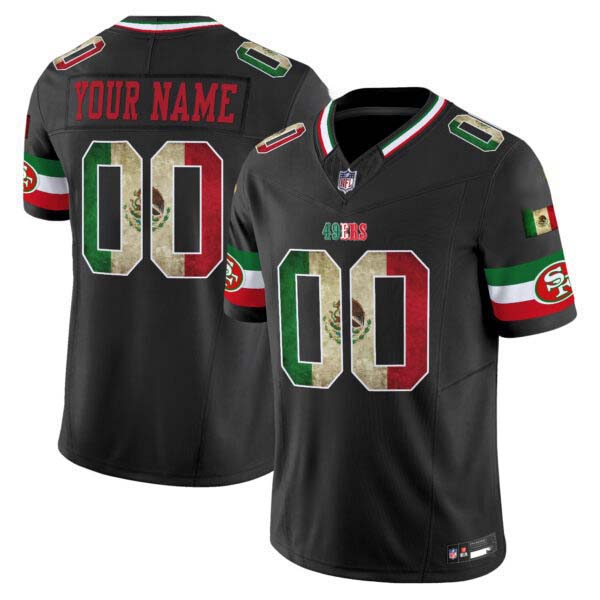 49ers Mexico Vapor Limited Custom Jersey V4 – All Stitched