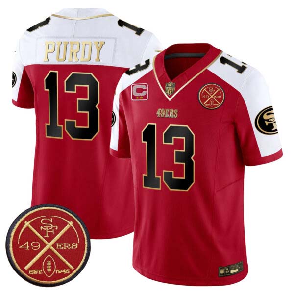 Men’s 49ers Est.1946 Patch Vapor Limited Jersey – All Stitched