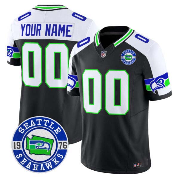 Seahawks 2025 Seattle Est. 1976 Patch Vapor Limited Custom Jersey – All Stitched