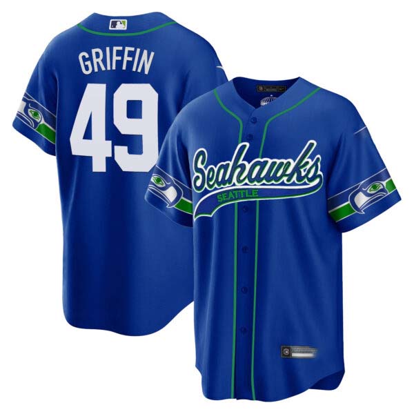 Shaquem Griffin Seahawks Throwback Cool Base Jersey – All Stitched