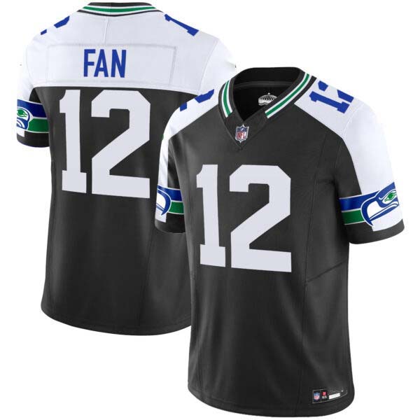 Men’s Seahawks Throwback Vapor Limited Jersey V2 – All Stitched