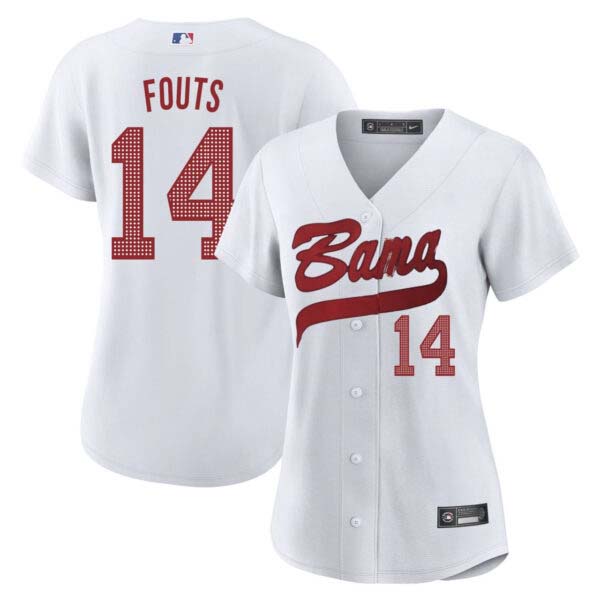 Women’s Montona Fouts Alabama Softball Jersey – All Stitched