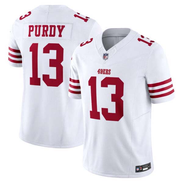 Brock Purdy San Francisco 49ers Vapor F.U.S.E. Limited Jersey – White – All Stitched