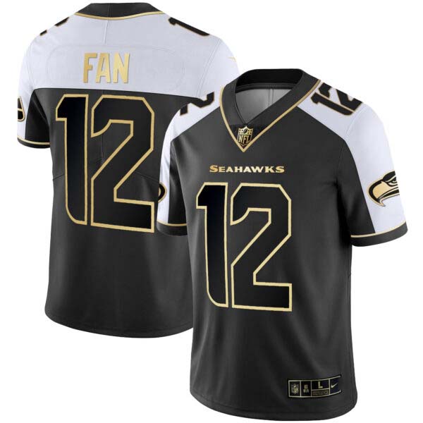 Men’s Seattle Seahawks Gold Player Jersey – All Stitched