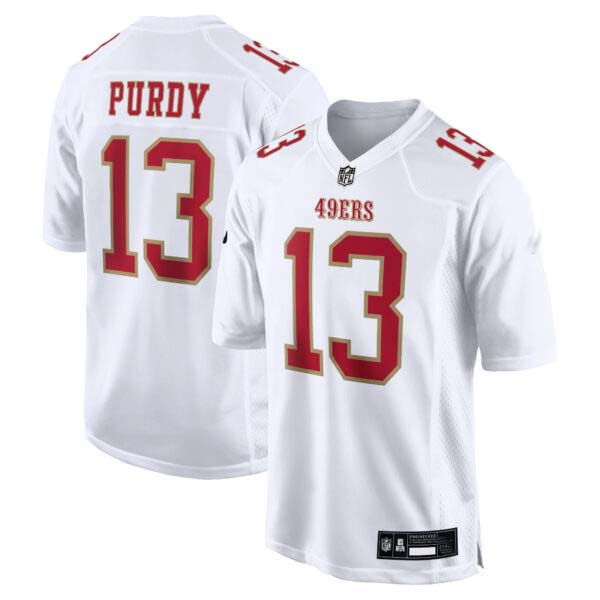 San Francisco 49ers Tundra White Game Jersey – All Stitched