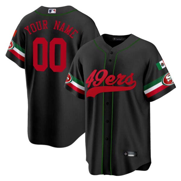 49ers Mexico Baseball Custom Jersey – All Stitched