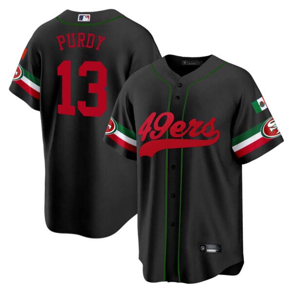 Men’s 49ers Mexico Baseball Jersey – All Stitched