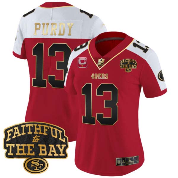 Women’s 49ers Faithful To The Bay Patch Vapor Limited Jersey V8 – All Stitched