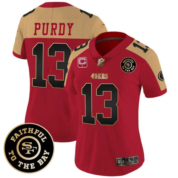 Women’s 49ers Faithful To The Bay Patch Vapor Limited Jersey V7 – All Stitched