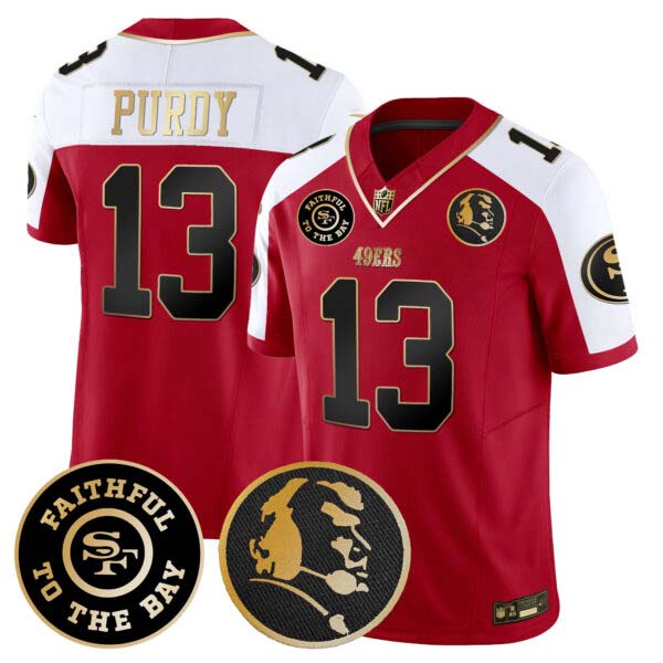 Men’s 49ers Faithful & John Madden Patch Vapor Jersey – All Stitched