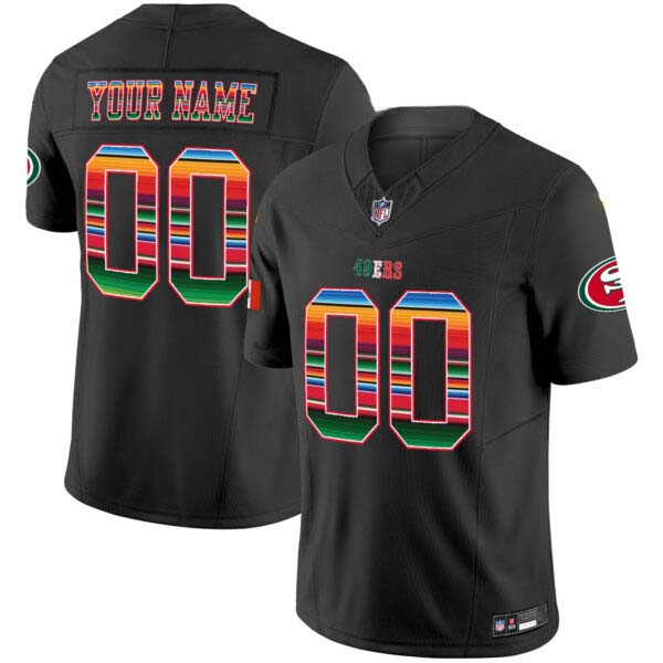 49ers Mexico Vapor Custom Jersey V3 – All Stitched